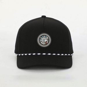 Gorra de 5 Paneles Personalizada de Alta Calidad, con Diseño de Dibujos Animados, Ecológica, de Goma, con Orificios Cortados con Láser, Visera de Cuerda, Unisex, Ajustable, para las Cuatro Estaciones - Product Image 1