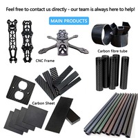 Tube en fibre de carbone carré et rond multi-tailles 75mm 80mm, Tabung Carbon Pacerpole CFRP, Plaque en carbone, Vente en gros usine OEM