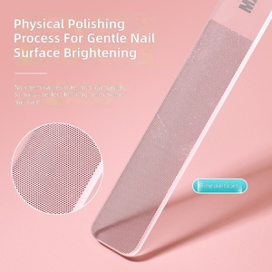 Kit de 3 limes à <span class=keywords><strong>ongles</strong></span> transparentes double face en nano-verre pour manucure, façonnage et polissage, idéal pour le dropshipping - Product Image 1