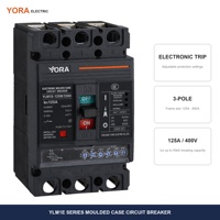 YORA YLM1E MCCB Pemutus Sirkuit Elektronik Tipe Molded Case 3P 4P 250A 400A 630A 800A 1250A Perlindungan Motor Kompatibilitas Generator