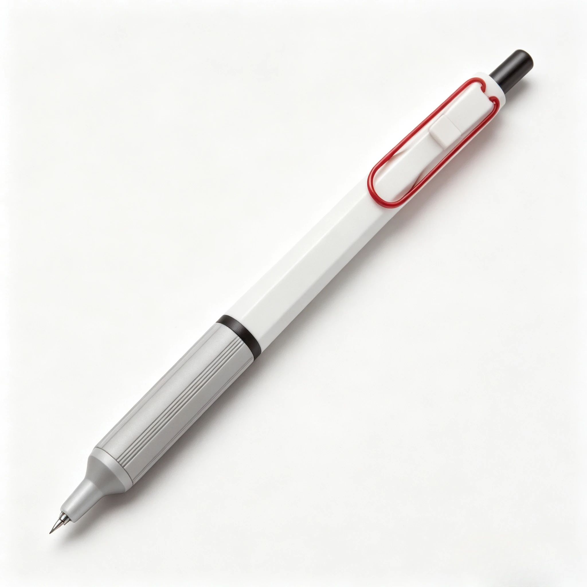 Clip blanc rouge