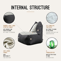 Kino OEM ODM Fauteuils poufs avec rembourrage pour bureaux, hôtels, appartements, projets commerciaux, sur mesure, en gros, direct usine, fauteuil de relaxation