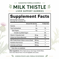 Suplemen Detoksifikasi Hati Label Pribadi OEM, Permen Kunyah Milk Thistle Khusus, Permen Kunyah Pembersih & Detoksifikasi Hati