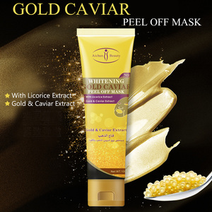 OEM Peel Off Mascarilla 100mL 24K Oro Blanqueamiento Caviar Peel Off Mascarilla Limpieza facial Eliminación de arrugas Mascarilla facial hidratante - Product Image 2