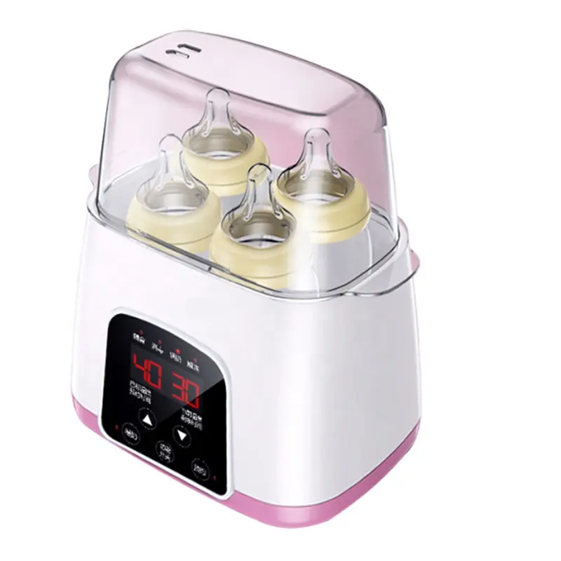 LCD Touchscreen Baby Bottle Steam Sterilizer Portable Bottle Warmer for Warming Milk, Infant Formula and Baby Food