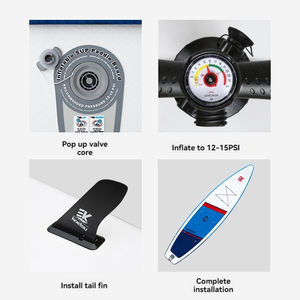 11 pies/12,5 pies/14 pies de <span class=keywords><strong>doble</strong></span> <span class=keywords><strong>capa</strong></span> inflable <span class=keywords><strong>Surf</strong></span> SUP <span class=keywords><strong>Paddle</strong></span> Board Drop Stitch Material Ocean Waters Stand-Up <span class=keywords><strong>Paddle</strong></span> Board <span class=keywords><strong>Paddle</strong></span> - Product Image 5