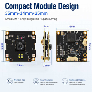 โมดูลสแกนเนอร์จดจำเส้นเลือดฝ่ามือ 1080P FAR 0.00001% <0.1s USB Type-C UART/RS232 พร้อม Android Windows Linux SDK สำหรับการชำระเงิน - Product Image 2