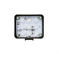 Feu de gabarit LED rouge rectangulaire pour camion et remorque, lampe latérale à refroidissement rapide avec couvercle en PC, auxiliaire