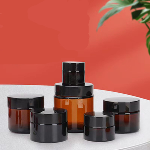 Pot en verre transparent réutilisable et portable pour cosmétiques avec couvercle doré – 10G, 15G, 20G, 30G, 50G, 60G, 100G - Product Image 6