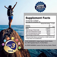 VitaHall OEMEGA 3 Gélules d'huile de poisson 3600 mg EPA & DHA pour le soutien cardiaque et les acides gras essentiels