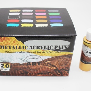 <span class=keywords><strong>Peinture</strong></span> acrylique métallisée dorée à paillettes <span class=keywords><strong>couleur</strong></span> personnalisée Prix promotionnel pour la <span class=keywords><strong>peinture</strong></span> d'art sur verre toile papier - Product Image 2