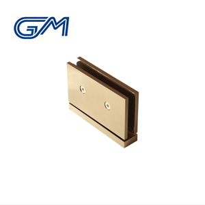 Charnières pivotantes en laiton massif chromé poli pour <span class=keywords><strong>porte</strong></span> <span class=keywords><strong>de</strong></span> douche en verre, rotation <span class=keywords><strong>à</strong></span> 360 degrés, montage supérieur ou inférieur - Product Image 2