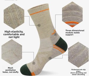 Calcetines de Punto de Lana Merino Cálidos para Otoño e Invierno, Antideslizantes, Transpirables, para Senderismo, Deportes, Escalada en <span class=keywords><strong>Roca</strong></span>, Venta al por Mayor - Product Image 3