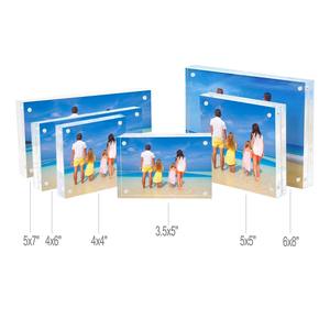 Wholesale Custom Size Double Sided Rectangular Clear Display Acrylic <b>Magnetic</b> <b>Picture</b> <b>Frames</b> Magnet Block Photo <b>Frame</b> - Product Image 3