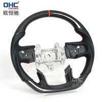 Volant en fibre de carbone sèche pour Dodge Ram TRX Ram 1500 Volant en carbone 2018 2019 2020 2021 2022 2023 2024 Ohc Motors