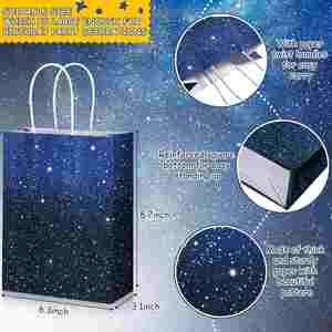 Galaxy <b>Party</b> <b>Bags</b> <b>Space</b> <b>Party</b> Favor <b>Bags</b> Starry Night Gift Goodie <b>Bag</b> Galaxy Treat Candy <b>Bag</b> for <b>Space</b> Stars Themed Birthday - Product Image 2