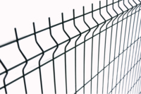 Clôture de sécurité verte en PVC Yard Link Zaun Clôture en fil de fer Forti V Panneau de treillis soudé pliable