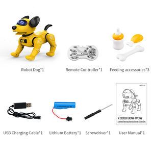 <span class=keywords><strong>Perro</strong></span> <span class=keywords><strong>Robot</strong></span> Inteligente R19: Juguete Interactivo con Control Remoto, Acrobacias, Música, Baile, Chat de Voz y Reconocimiento de Gestos para Niños, Regalo para Mascotas - Product Image 4
