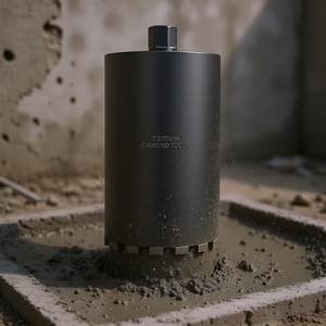 Foret diamanté de 8 pouces de diamètre, 14 pouces de profondeur, refroidissement humide, filetage interne pour maçonnerie et béton - Product Image 2