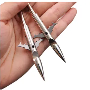 Fish Dart Stainless Steel Arrow Barb Penetrating Fish Slingshot Three Sided Fishing Head Catapult Shooting Outdoor Shooting