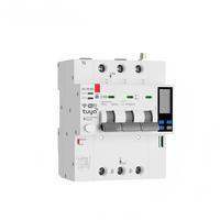 Disjoncteur miniature intelligent Wi-Fi IoT 400V 63A 4P Tuya Smart MCB avec affichage de la fuite de courant et de la puissance