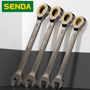 Black Nickel Gold Swivel Head <strong>Ratchet</strong> <strong>Wrench</strong> Industrial Grade Dual-Use <strong>Ratchet</strong> 72 Teeth Quick Release Star Open-End - Product Image 2