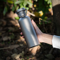Nouveau design Se vend bien dans le monde Titane pur sans pollution santé sans revêtement bouteilles d'eau isolées