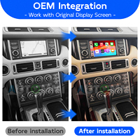 Kit de module décodeur pour mise à niveau de l'écran de voiture d'origine avec Apple CarPlay et Android Auto sans fil pour Land Rover Range Rover Vogue L322 Denso