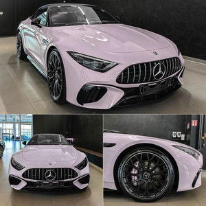 Vinilo Autoadhesivo para Envoltura de Automóviles, Autoregenerable, Cambia de Color, Elástico, 7.5mil de Grosor, Gris Niebla, Morado Oscuro Brillante, Película de PVC para Envoltura de Automóviles - Product Image 3