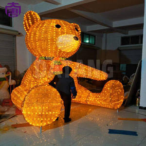 Luces de Navidad 3D con forma de oso grande para decoración navideña en exteriores en centros comerciales - Product Image 5