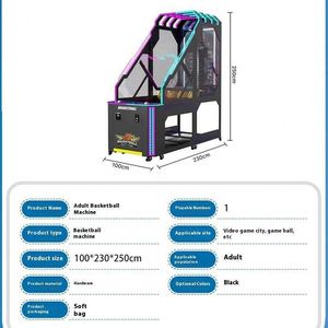 Machine de basket-ball pliable pour jeu de tir sportif en intérieur, design peu encombrant pour divertissement à domicile - Product Image 5
