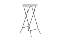 Table de bar ronde pliable et portable, légère, haute, pour balcon, événement, banquet, pique-nique, stand de marché