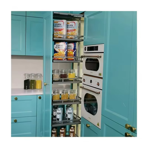 <span class=keywords><strong>Armario</strong></span> de Cocina de Acero de Diseño Moderno TKK, Mueble Alto Organizador, Estante Deslizable para <span class=keywords><strong>Despensa</strong></span>, Cajones para Verduras y Alimentos en Armarios - Product Image 6