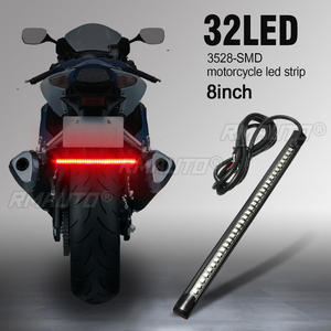 Bande lumineuse de sécurité pour moto 12V, 32 LED, feu arrière, clignotant, flexible, lampe de signalisation pour moto - Product Image 1