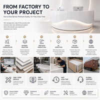Comptoir de réception incurvé moderne pour hall d'entreprise, comptoir d'entrée de bâtiment de luxe, bureau sur mesure blanc brillant avec logo