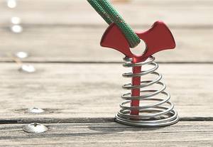 เต็นท์ก้างปลาแบบปรับได้ตะขอสปริงตะขอเกี่ยวเชือกสำหรับปีนเขาตั้งแคมป์กลางแจ้งกันน้ำ - Product Image 5