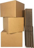 Boîtes de déménagement en carton ondulé standard, boîtes de rangement en carton ondulé pour l'emballage et le déménagement