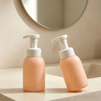 Bouteille de mousse en plastique PET de marque Haohong, type poussoir, pour gel douche moussant, 500 ml, emballage de lotion, soyeuse