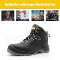 Bottes de sécurité en cuir Tiger Master pour hommes, embout en acier, anti-perforation, antistatiques, antidérapantes, résistantes à l'huile, pour la construction et l'industrie