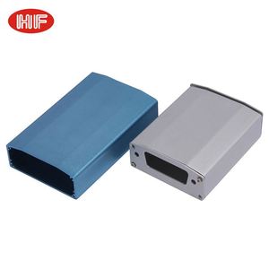 Customized 6063 Aluminum Alloy Extruded Control Box <b>Enclosure</b> with Heat Sink IP52 Protection Sandblasted Surface 25x64x110mm - Product Image 3