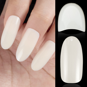 120 faux ongles blancs français à couverture complète en ABS, longs, avec colle, vente directe usine, kit de manucure à presser - Product Image 6