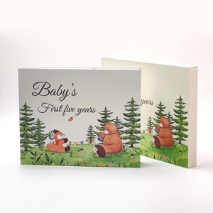 GF Color Printing Baby's <strong>First</strong> Years Scrapbook Baby Photo Albums Growth Record Planner Baby's Milestones Memories Book With Box - Product Image 1
