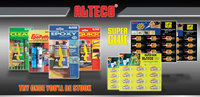Colle Super Rapide ALTECO SG-12, Colle Professionnelle, Fournisseur Direct d'Usine, Emballage en Blister de 12 Pièces, Colle Instantanée, Cyanoacrylate
