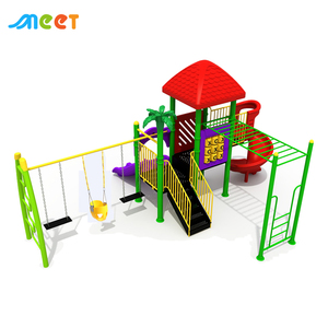 Gặp gỡ đồ chơi sân chơi <span class=keywords><strong>Slide</strong></span> thiết bị vui vẻ nhựa trẻ em ngoài trời sân sau công viên sân sau trượt - Product Image 2