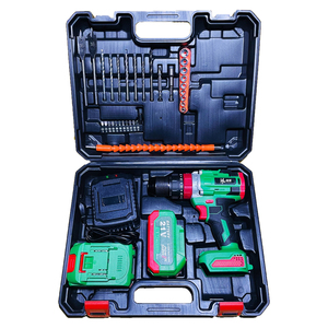 Accuboormachine 20V Hychika Hamer Impact Driver Power Met <span class=keywords><strong>10</strong></span> Batterijen, Twee En Één Lading - Product Image 1