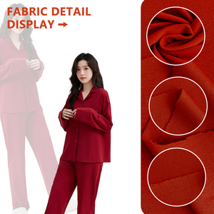 Tissu jersey simple en polyester et élasthanne 100D, tissu extensible soyeux pour pyjamas, vêtements, habillement 6109 # - Product Image 3