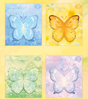 Blocs-notes adhésifs en forme de papillon colorés et rêveurs pour une écriture pratique, cadeaux, promotions