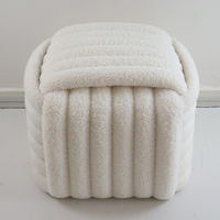 Chaise ottomane moderne nordique tendance, tabouret de salon, repose-pieds en tissu de qualité supérieure pour la maison