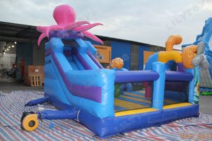 Videur gonflable de château Combo <span class=keywords><strong>du</strong></span> monde marin gonflable de Lilytoys pour la fête d'enfants, événements, location - Product Image 5