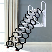 Escalera Telescópica Eléctrica Automática Moderna para Ático, Reforzada con Acero Laminado en Frío, con Control Remoto